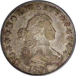 1801 50C VF25 PCGS