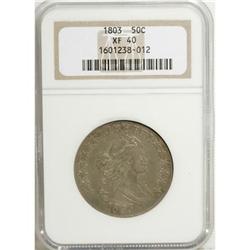 1803 50C Large 3 XF40 NGC