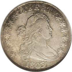 1803 50C Small 3 XF45 NGC