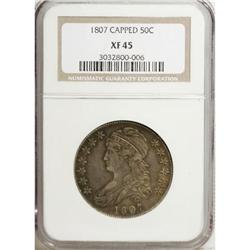 1807 50C Large Stars, 50 Over 20 XF45 NGC