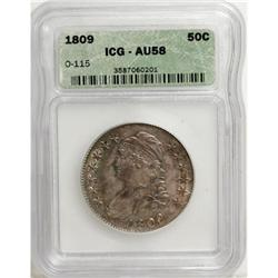 1809 50C AU58 ICG