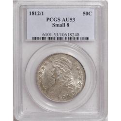 1812/1 50C Small 8 AU53 PCGS