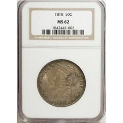 1818 50C MS62 NGC