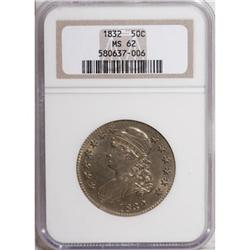 1832 50C Small Letters MS62 NGC