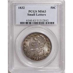 1832 50C Small Letters MS63 PCGS