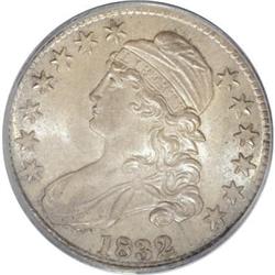 1832 50C Small Letters MS64 PCGS