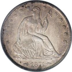 1874-S 50C Arrows MS64 PCGS