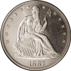 1887 50C MS66 NGC