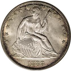 1888 50C MS66 NGC