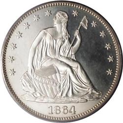 1864 50C PR64 Cameo PCGS.