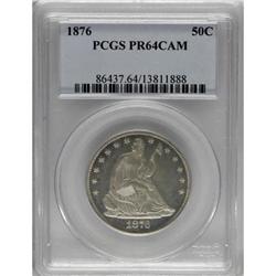 1876 50C PR64 Cameo PCGS