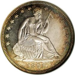 1891 50C PR65 Cameo NGC