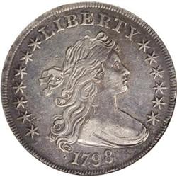 1798 S$1 Large Eagle--Damaged, Scratched, Cleaned--ANA