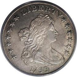 1799 $1 7x6 Stars AU53 PCGS