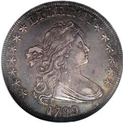 1799 $1 7x6 Stars AU53 NGC