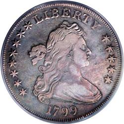 1799 $1 7x6 Stars VF25 PCGS