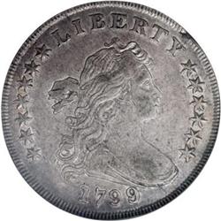 1799/8 $1 15 Stars Reverse XF45 ANACS