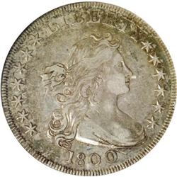 1800 $1 Wide Date, Low 8 XF45 NGC