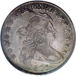 1803 $1 Small 3 XF45 PCGS