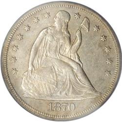 1870-CC $1 AU53 PCGS