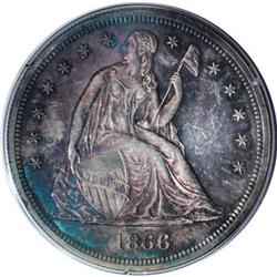 1866 $1 Motto PR63 PCGS