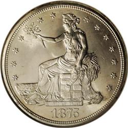 1875-S T$1 MS63 NGC