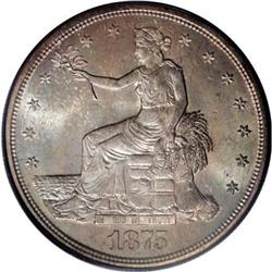 1875-S T$1 MS64 PCGS