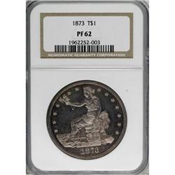 1873 T$1 PR62 NGC