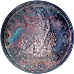 1881 T$1 PR65 PCGS