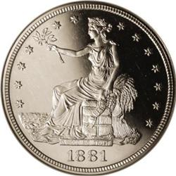 1881 T$1 PR63 Cameo NGC