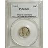 Image 1 : 1916-D 10C Good 6 PCGS. Smooth and honestly worn, but