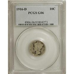 1916-D 10C Good 6 PCGS