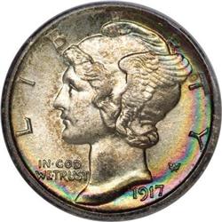 1917-D 10C MS67 PCGS