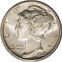 1925 10C MS66 Full Bands PCGS