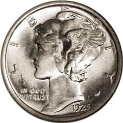 1925-D 10C MS67 Full Bands NGC