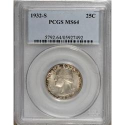 1932-S 25C MS64 PCGS