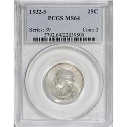 1932-S 25C MS64 PCGS