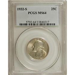 1932-S 25C MS64 PCGS
