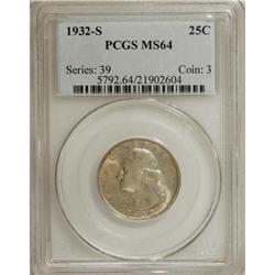 1932-S 25C MS64 PCGS