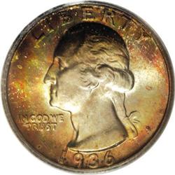 1936-S 25C MS67 PCGS