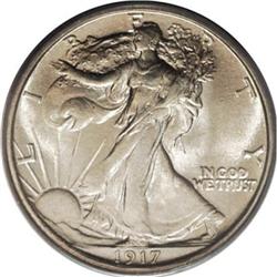 1917-S 50C Reverse MS64 PCGS