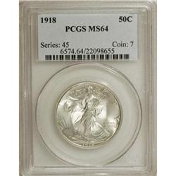 1918 50C MS64 PCGS