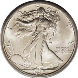 1918-S 50C MS64 PCGS