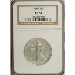 1919-S 50C AU50 NGC