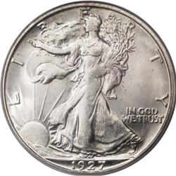 1927-S 50C MS64 PCGS