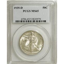 1935-D 50C MS65 PCGS