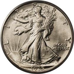 1935-D 50C MS66 PCGS