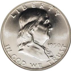 1950 50C PR68 NGC. A deeply reflective example that ha