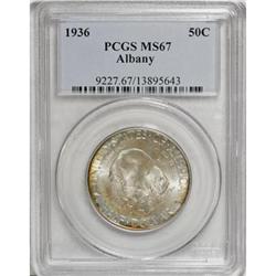 1936 50C Albany MS67 PCGS