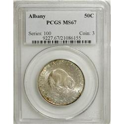 1936 50C Albany MS67 PCGS